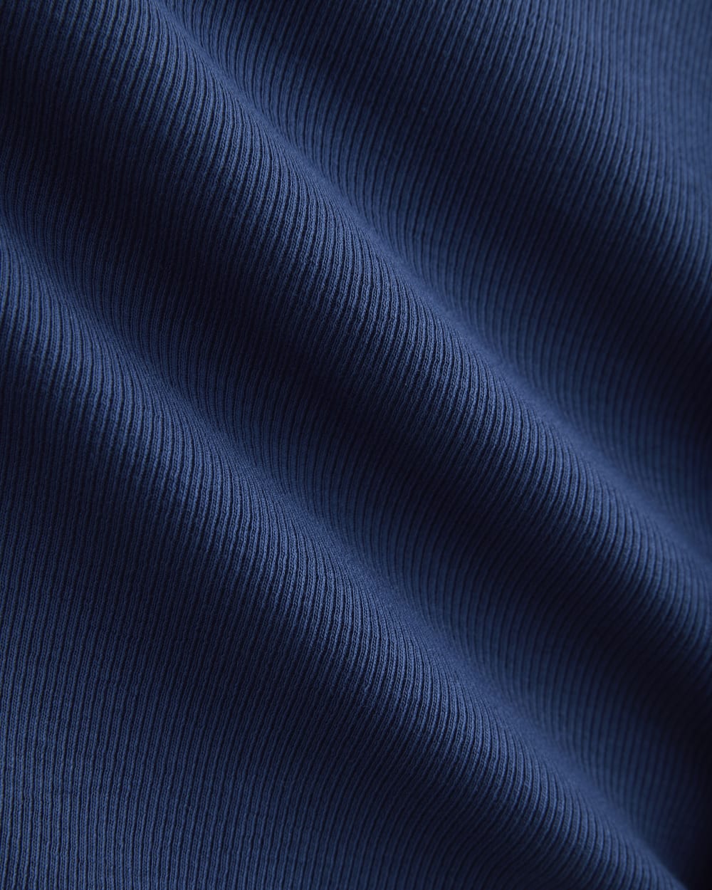 The Luxe Rib Funnel-Neck Tank | Estate Blue