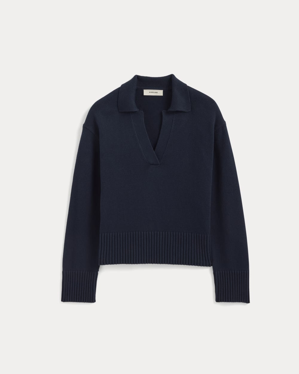 The Boxy Polo in Everyday Cotton | Navy