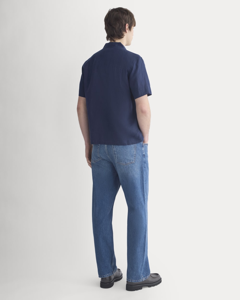 Linen Resort Shirt |  Navy