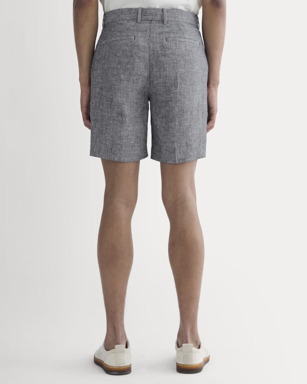 The 7" Linen Trouser Short | Navy Chambray