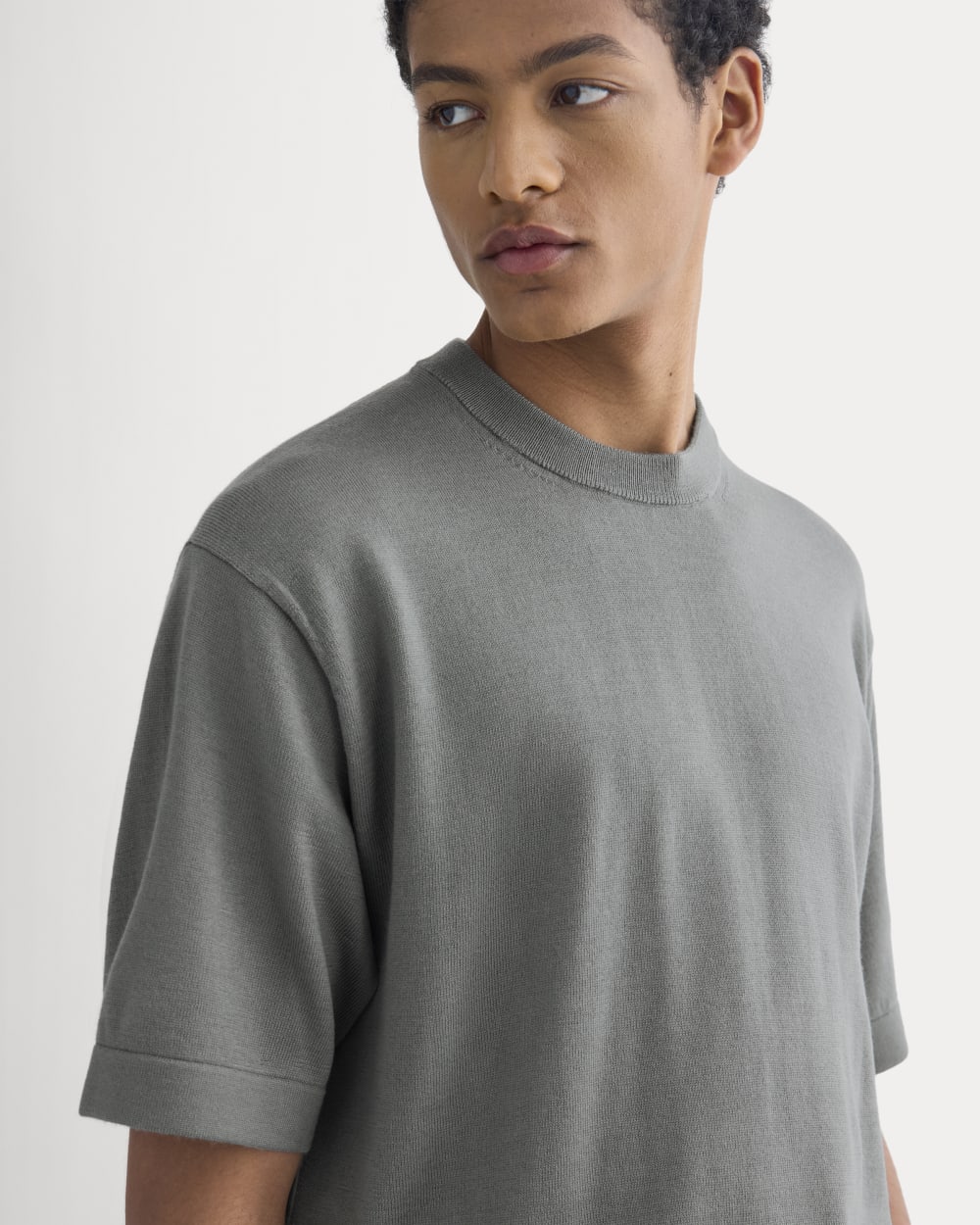 Ultrasoft Sweater Tee | Agave Green