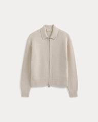 Honeycomb Sweater Jacket | Heathered Oat