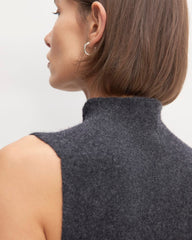 The Cozy-Stretch Sleeveless Midi Dress | Charcoal