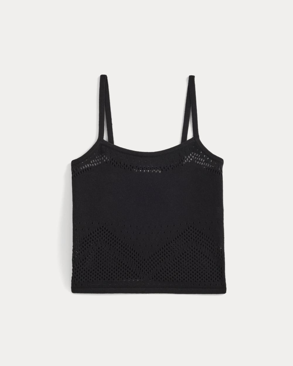 Lace-Knit Cami | Black