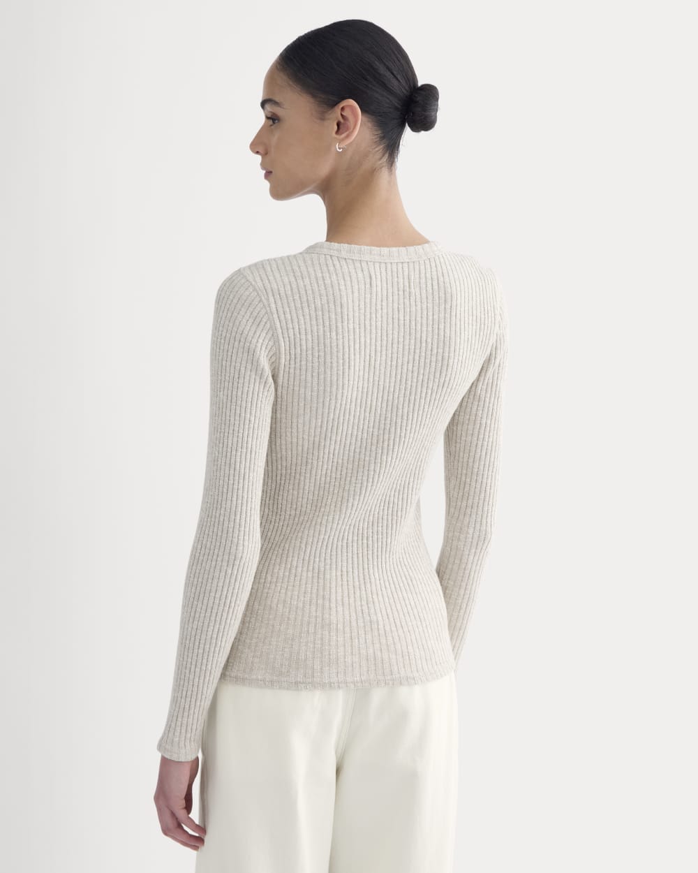 The Cozy Rib Long-Sleeve Tee | Peyote / Bone