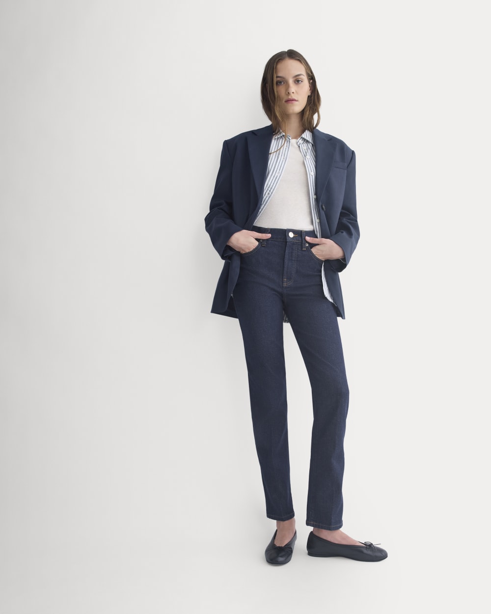 High-Rise Cigarette Jean | Pure Blue