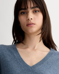 The Classic V in Cashmere | Denim Blue