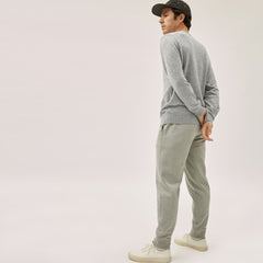 The Grade-A Cashmere Crew |  Heathered Grey