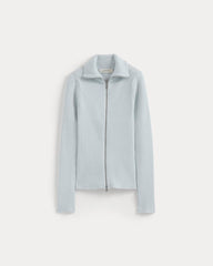 Full-Zip Ribbed Jacket in Everyday Cotton | Skywriting