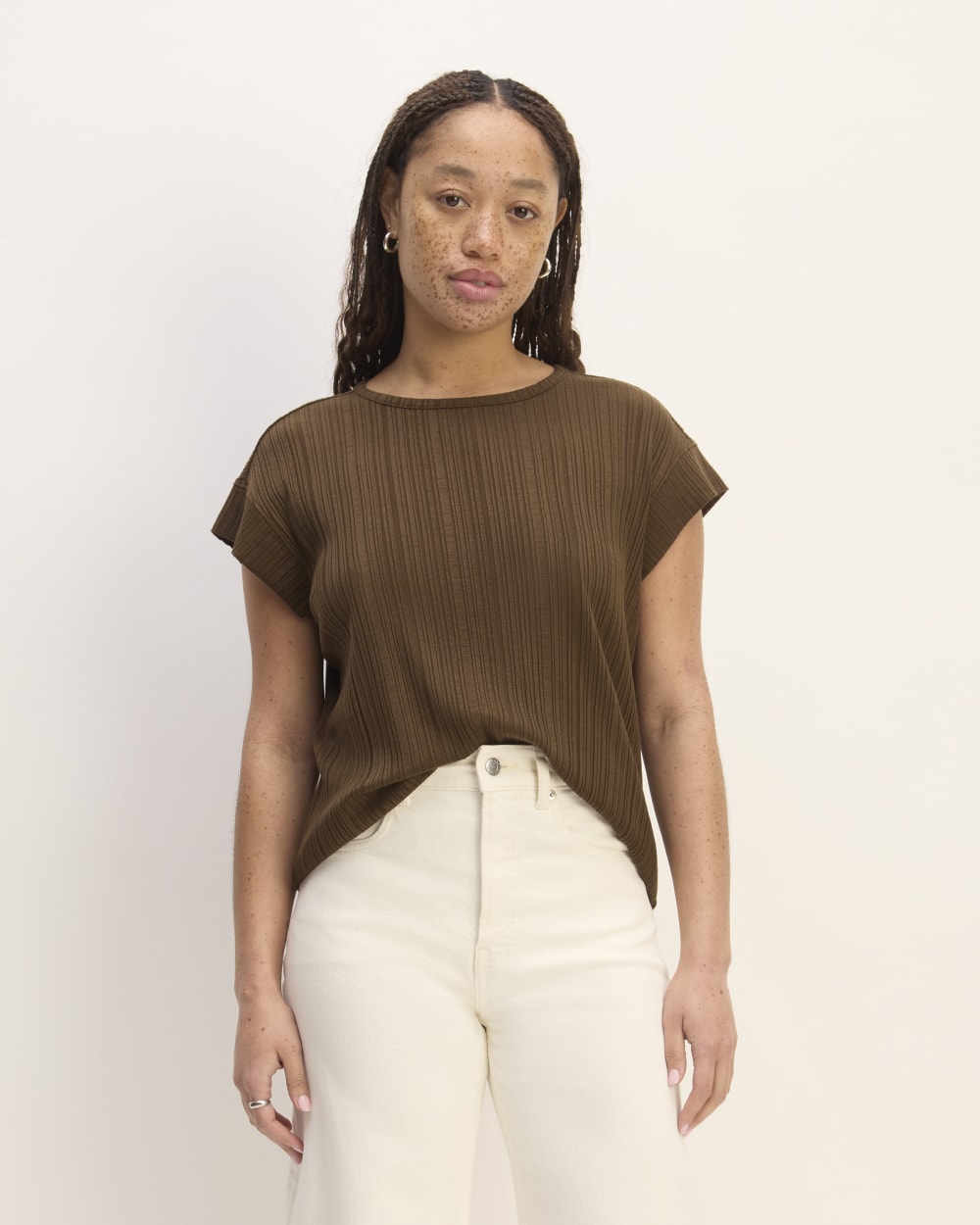 The Rib Muscle Tee | Cocoa
