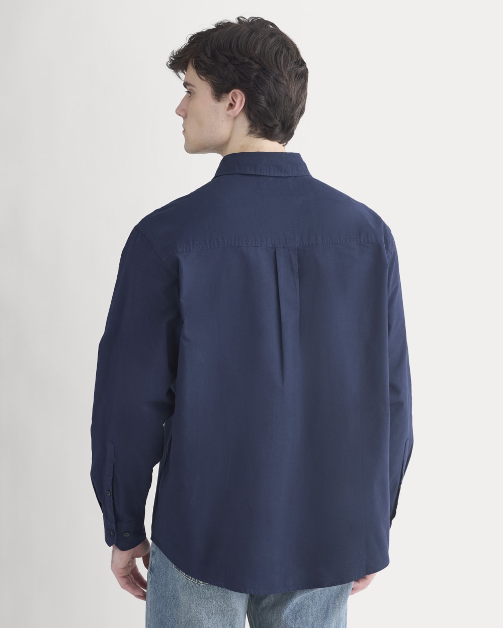 Lightweight Oversized Oxford | Navy