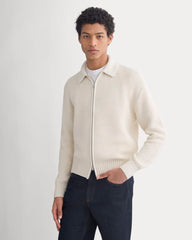 Honeycomb Sweater Jacket | Heathered Oat