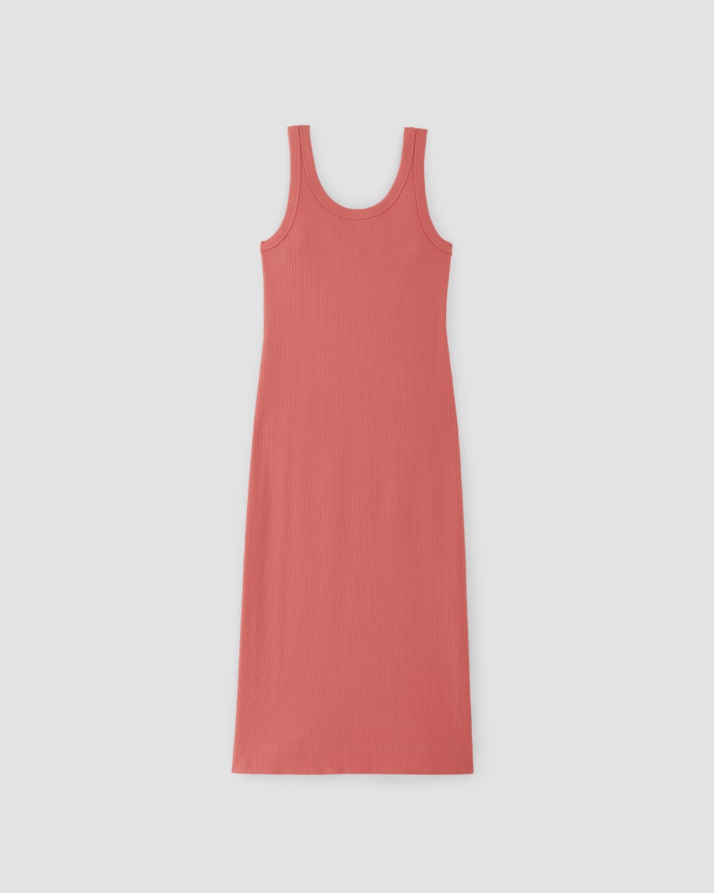 The '90s Rib Dress | Coral