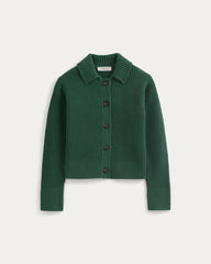 Shrunken Cardigan in Everyday Cotton | Hunter Green