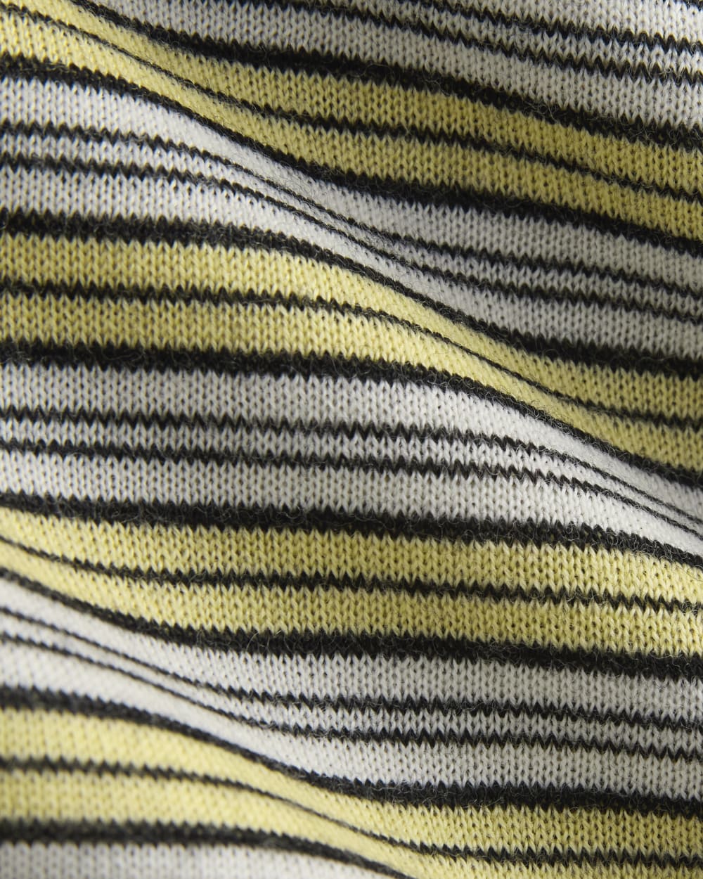 Crew Cardigan in Ultrasoft Merino | Double Cream Multi Stripe