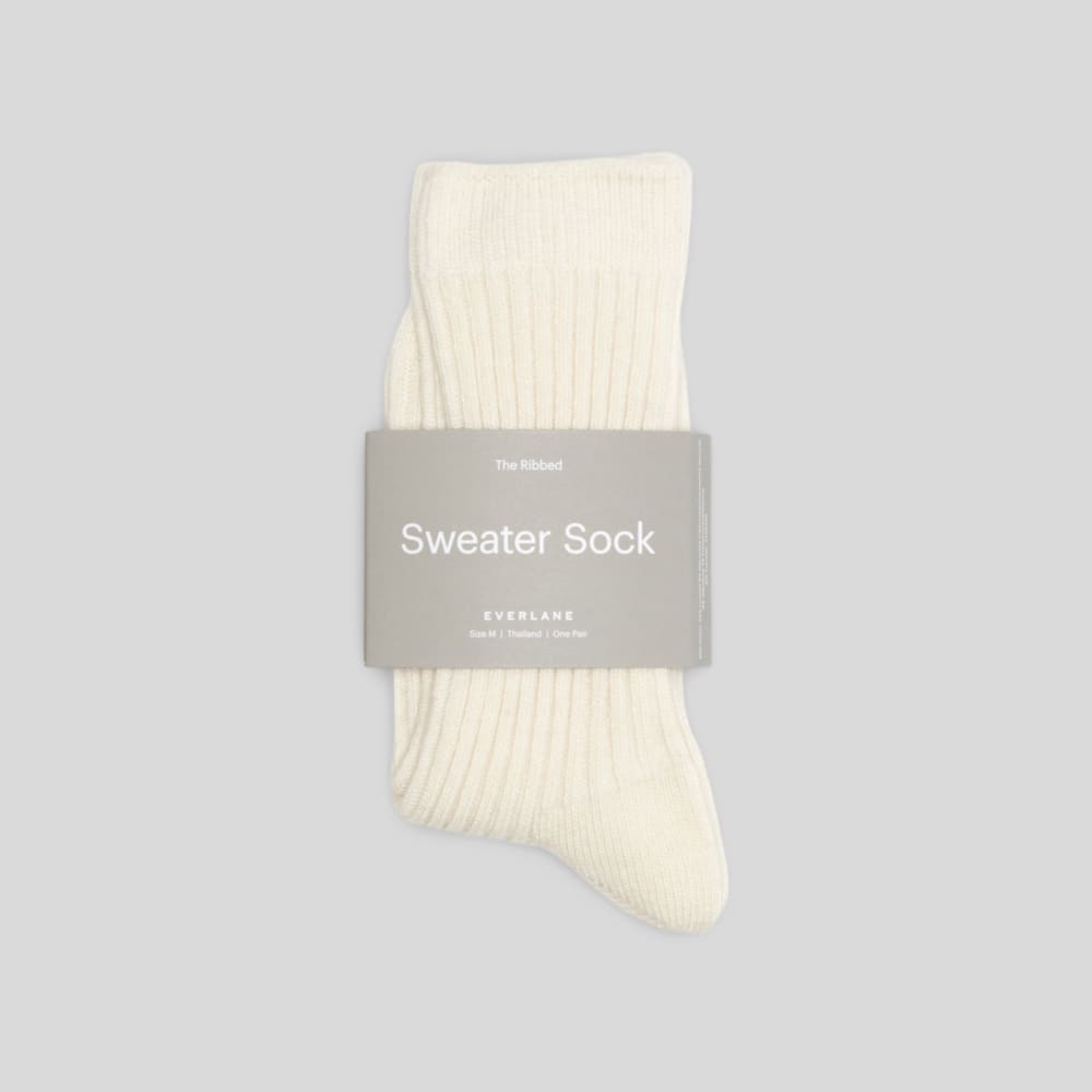 The Ribbed Sweater Sock | Canvas