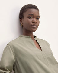 The Long-Sleeve Utility Mini Dress | Sage Green