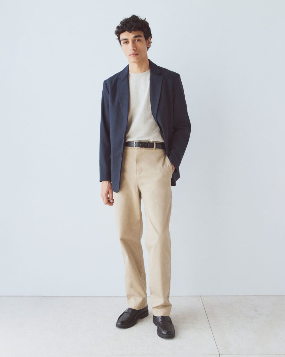 Archive Relaxed-Fit Cotton Crew | Heathered Oatmeal
