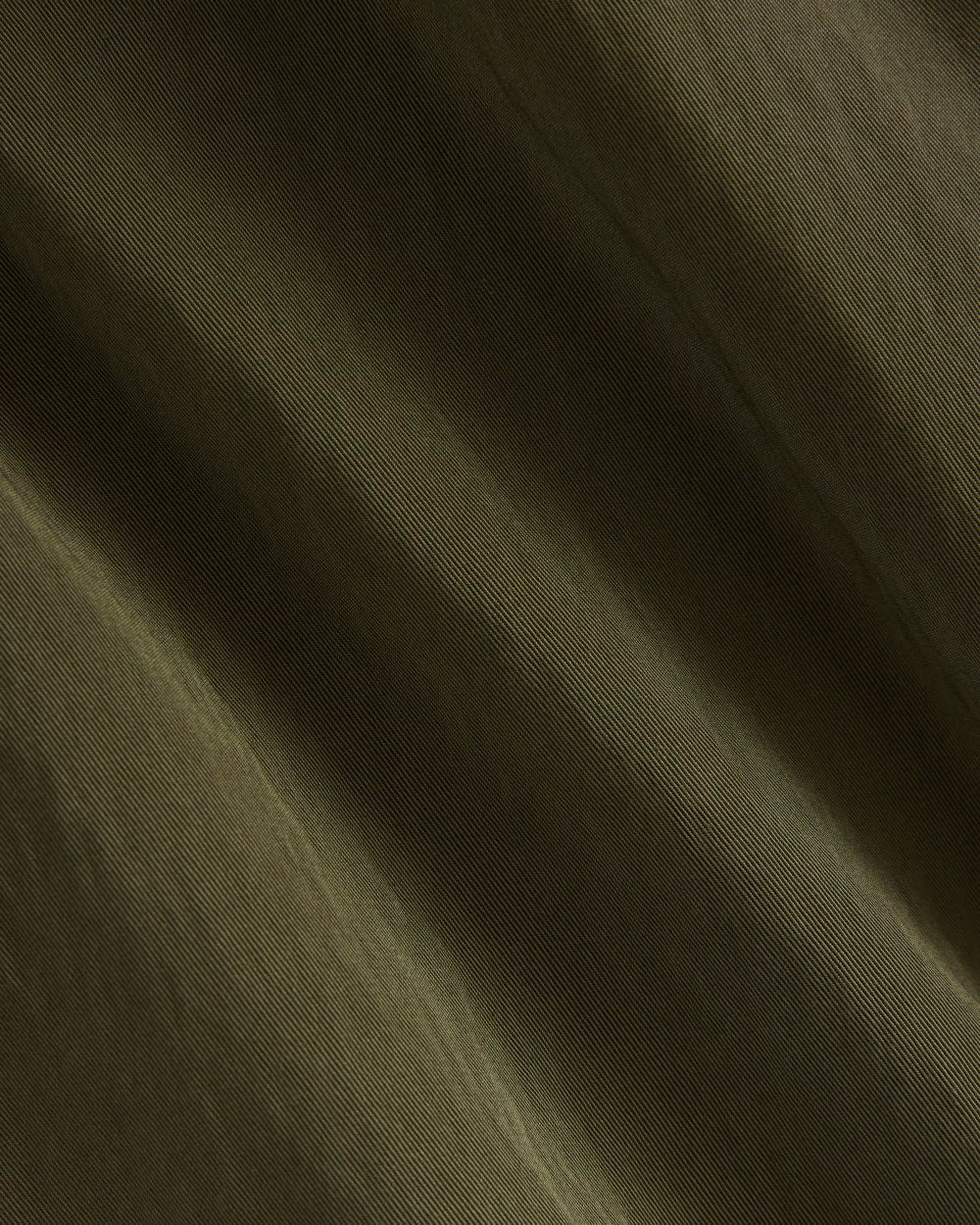 Drapey Twill Trench | Olive Night