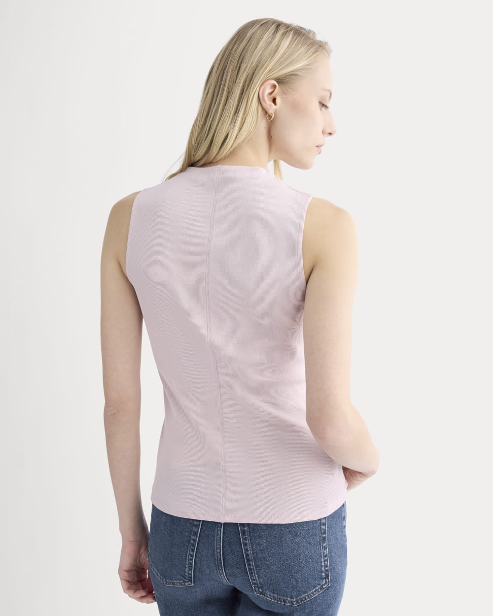 The Luxe Rib Funnel-Neck Tank | Burnished Lilac