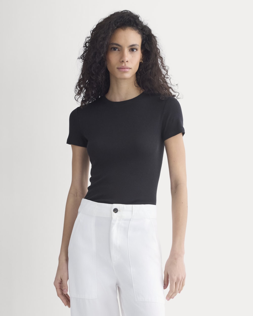 Tissue Short-Sleeve Crew | Black
