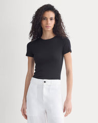 Tissue Short-Sleeve Crew | Black