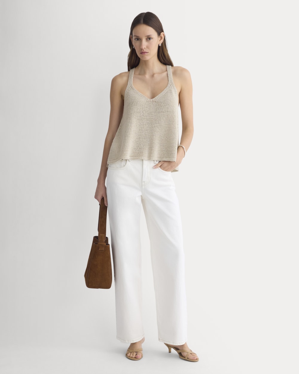 Racerback V-Neck Sweater | Peyote