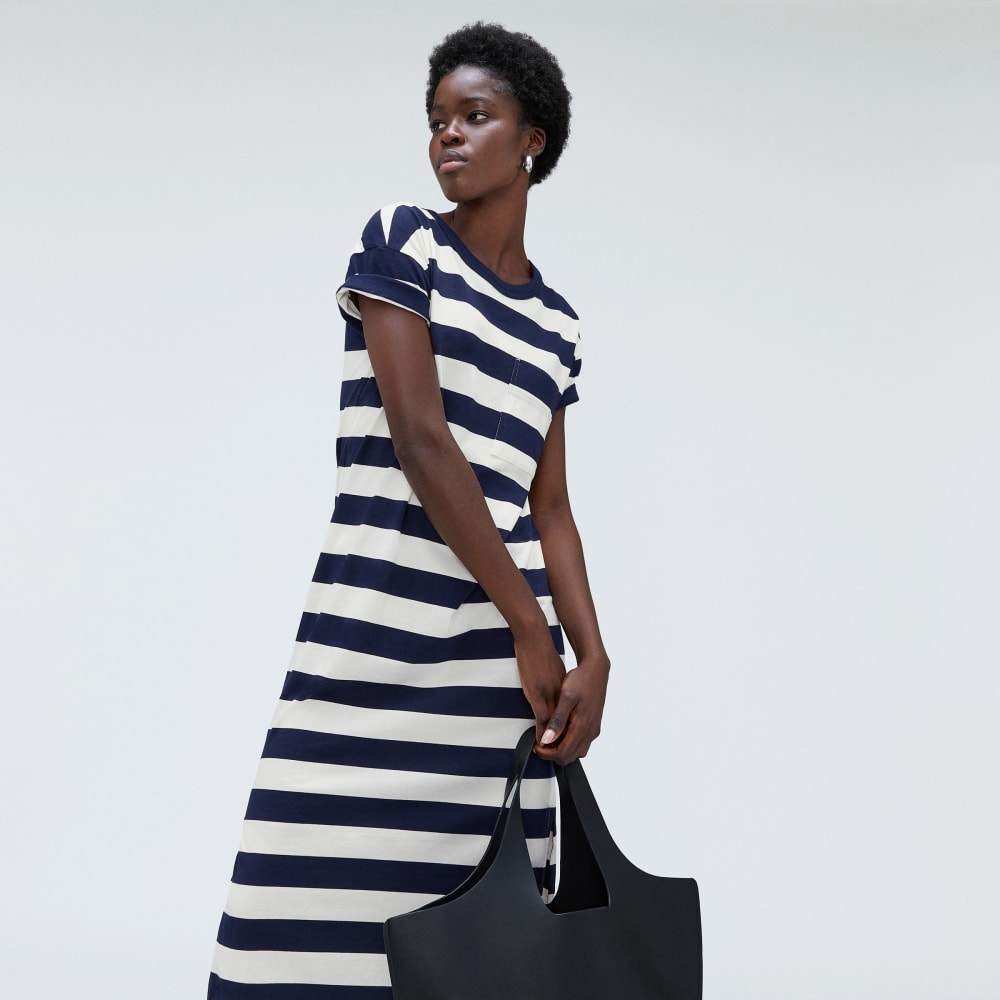 The Organic Weekend Maxi Dress | Navy / Canvas