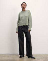 The Boxy Sweater in Everyday Cotton | Sage Green