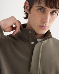 Off-Duty Terry Pullover | Olive Night