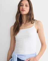 Scoopneck Cami | Bone