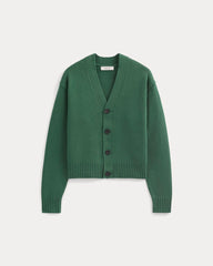 Cropped Cardigan in Everyday Cotton | Hunter Green