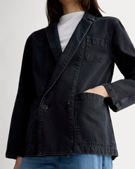 The Denim Chore Blazer |  Black