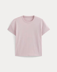 The Box-Cut Tee in Essential Cotton | Burnished Lilac | No Pocket