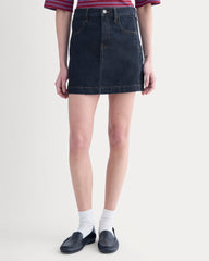 Denim Utility Mini Skirt | Tungsten Rinse