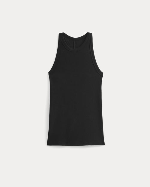 Luxe Rib Racerback Tank | Black