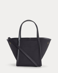 Canvas Mini Lug Tote | Black