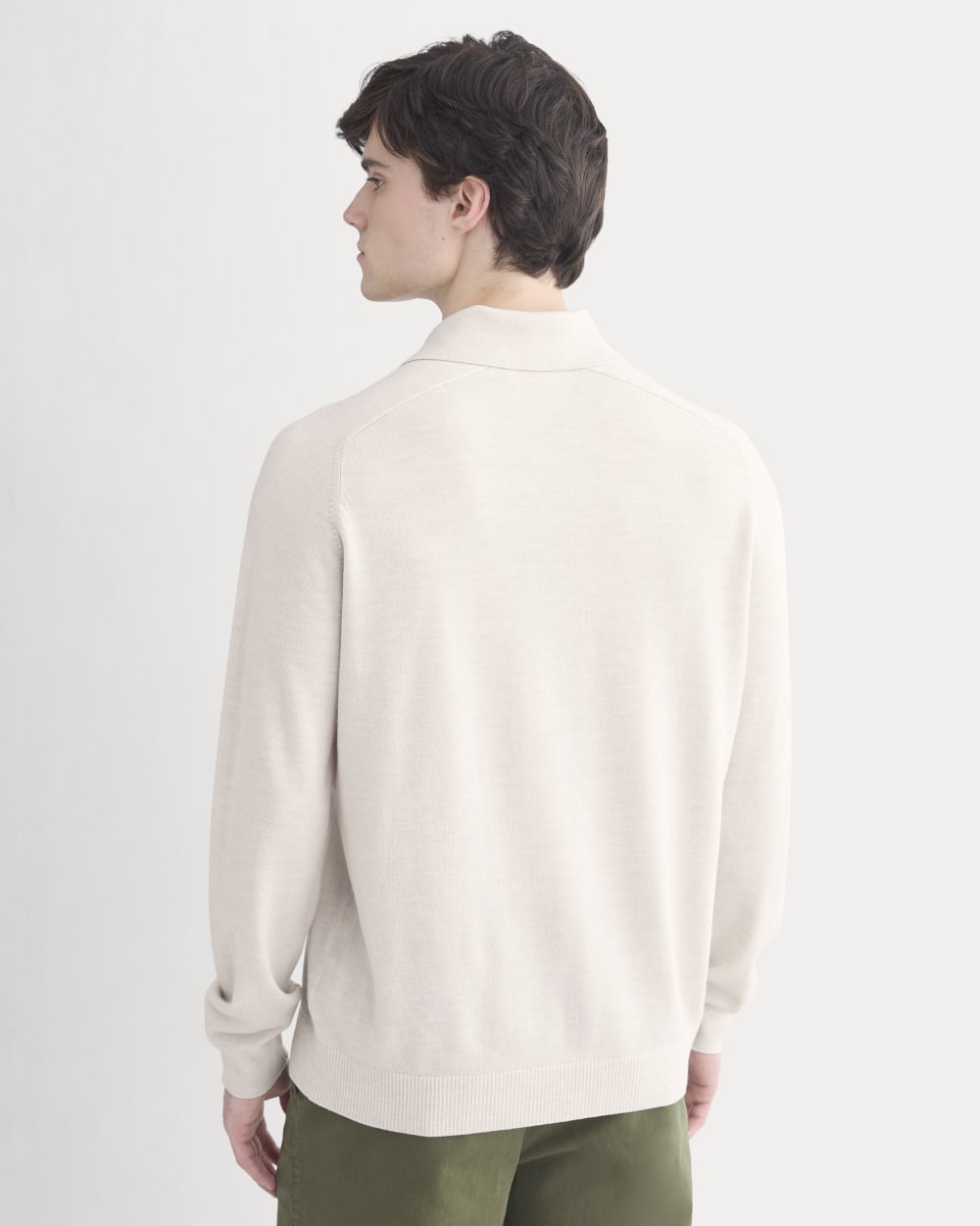 Ultrasoft Polo Sweater | Heathered Oat