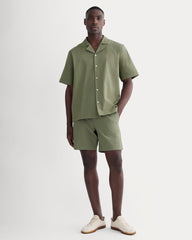 The Seersucker Resort Shirt | Lichen Green