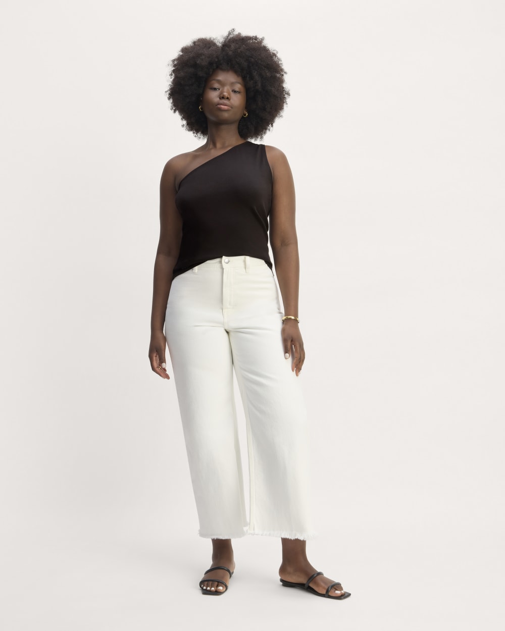 The Form One-Shoulder Tank | Black