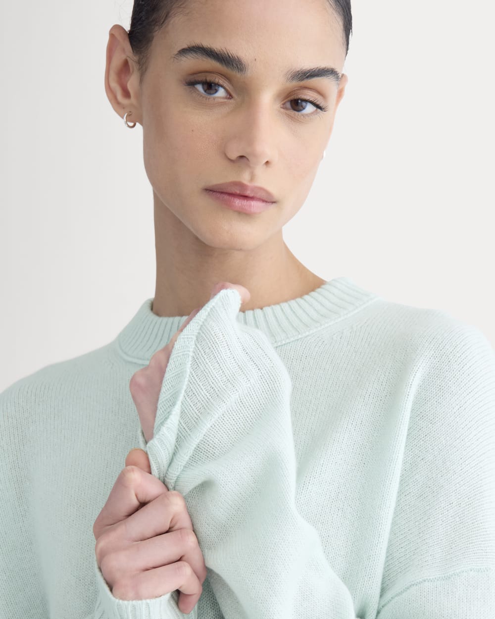 Cashmere Boyfriend Sweater | Chalk Blue