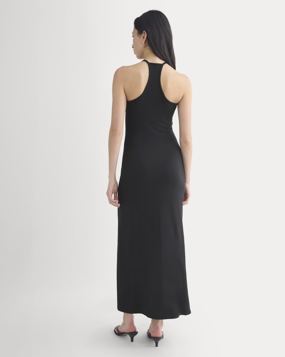 Racerback Maxi Knit Dress | Black