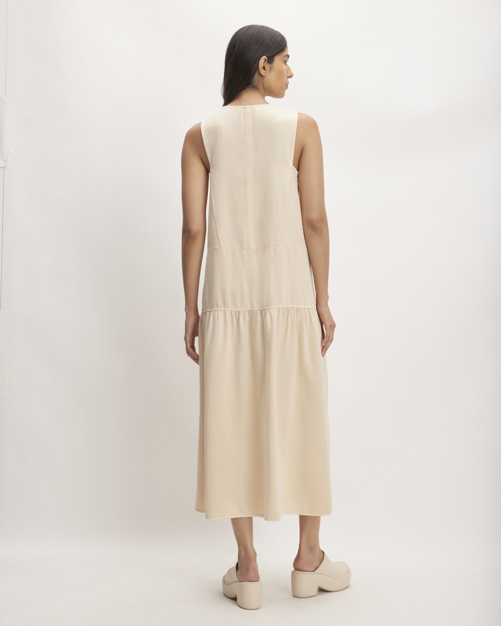 The TENCEL™ V-Neck Dress | Whisper Pink