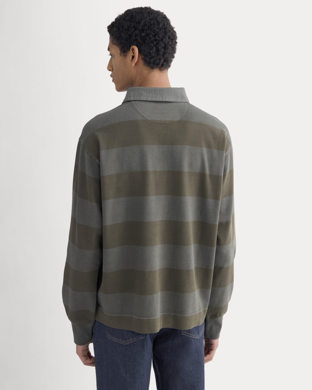 Vintage Rugby Pullover | Overdye Olive Night