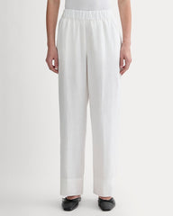 The Linen Easy Pant | White