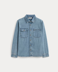 Denim Utility Shirt | Light Indigo