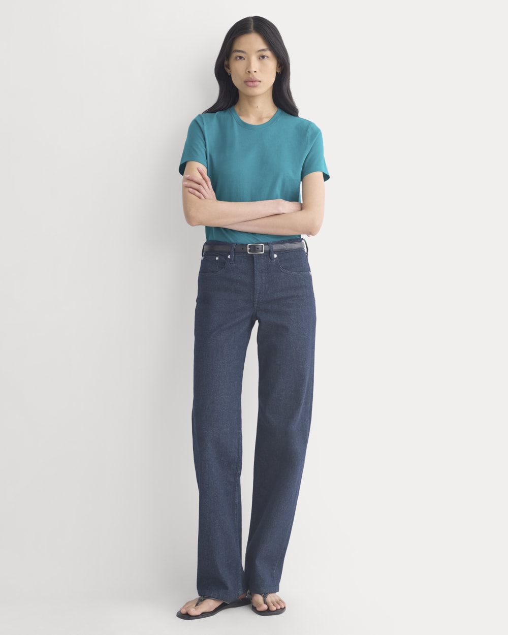 The Slim Crew in Essential Cotton | Everglade