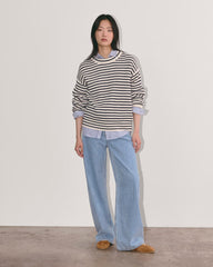 The Cocoon Crew in Everyday Cotton | Canvas / Navy