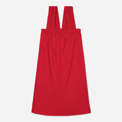 The Smocked Linen Dress | Goji Berry