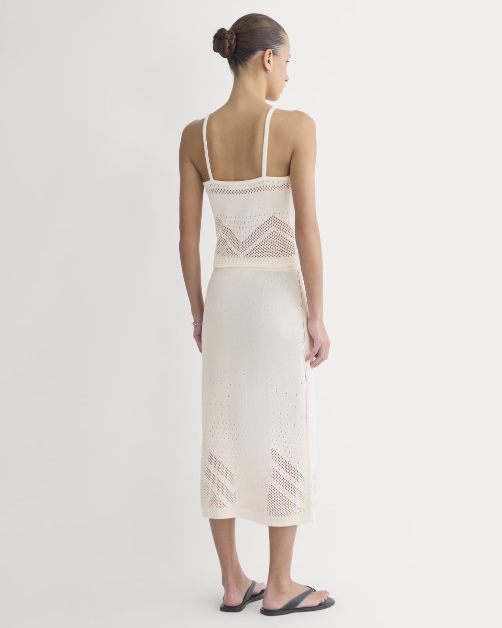 Lace-Knit Cami | Bone